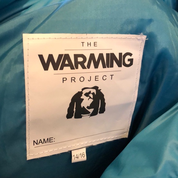 THE WARMING PROJECT(LIKE NEW)-TURQUOISE QUILT JKT - Picture 5 of 5
